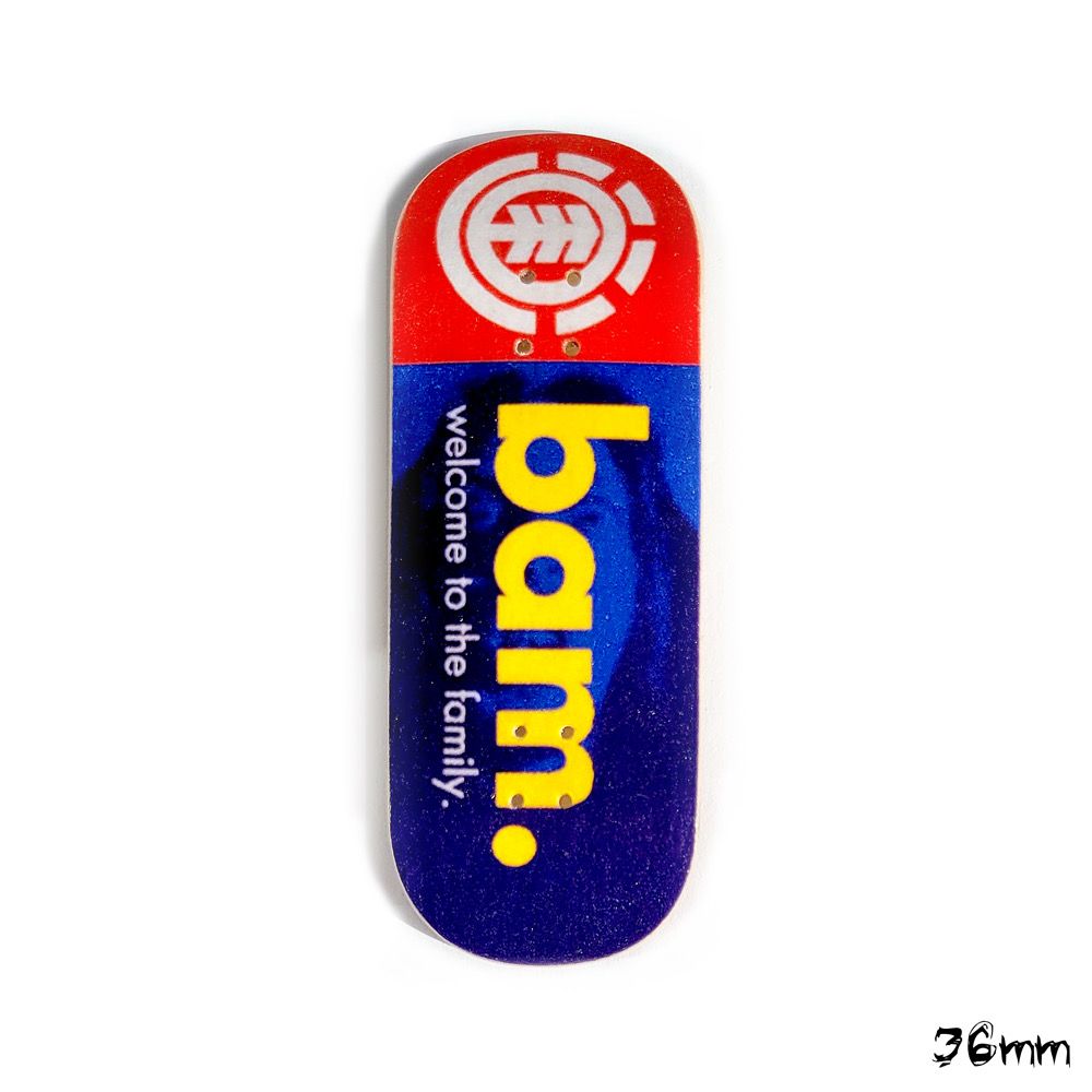 Boardkennel Fingerboard Deck Element Welcome to the Family Bam 36mm Popsicle