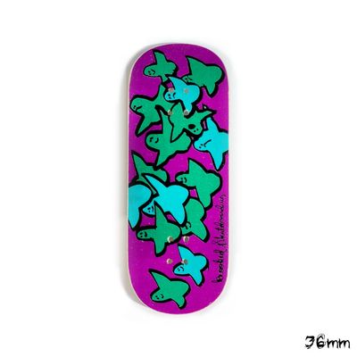Boardkennel Fingerboard Deck Krooked Purple 36mm Popsicle