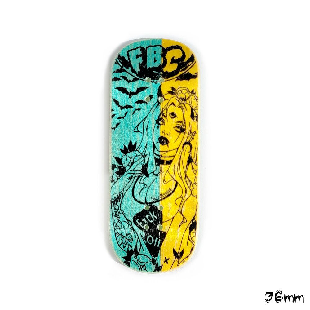 Boardkennel Fingerboard Deck FBC Fuck Off 36mm Popsicle