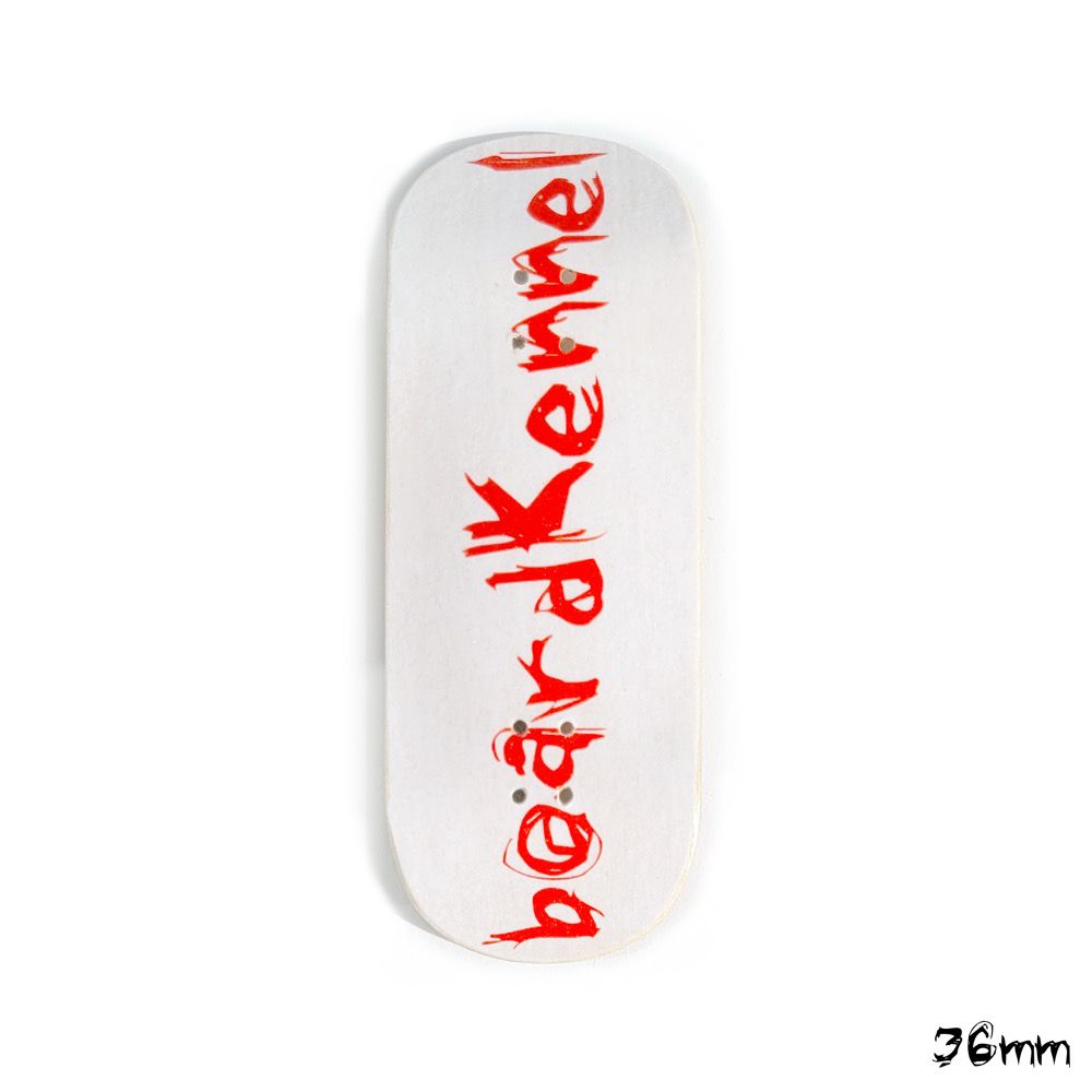 Boardkennel Fingerboard Deck Boardkennel White 36mm Popsicle