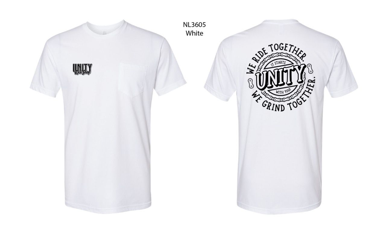 Unity Pocket T Shirt We Ride Together White 
