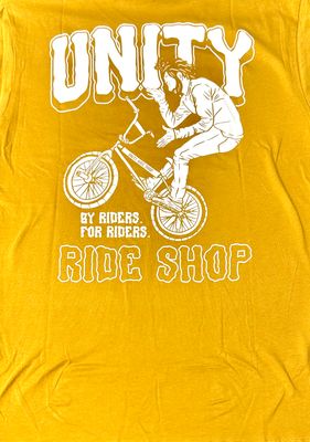 Unity T Shirt  Bar Spin Antique Gold  