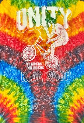 Unity Bar Spin Tie Dye T Shirt Woodstock  
