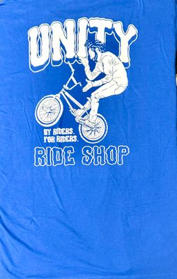 Unity T Shirt Bar Spin Royal Blue