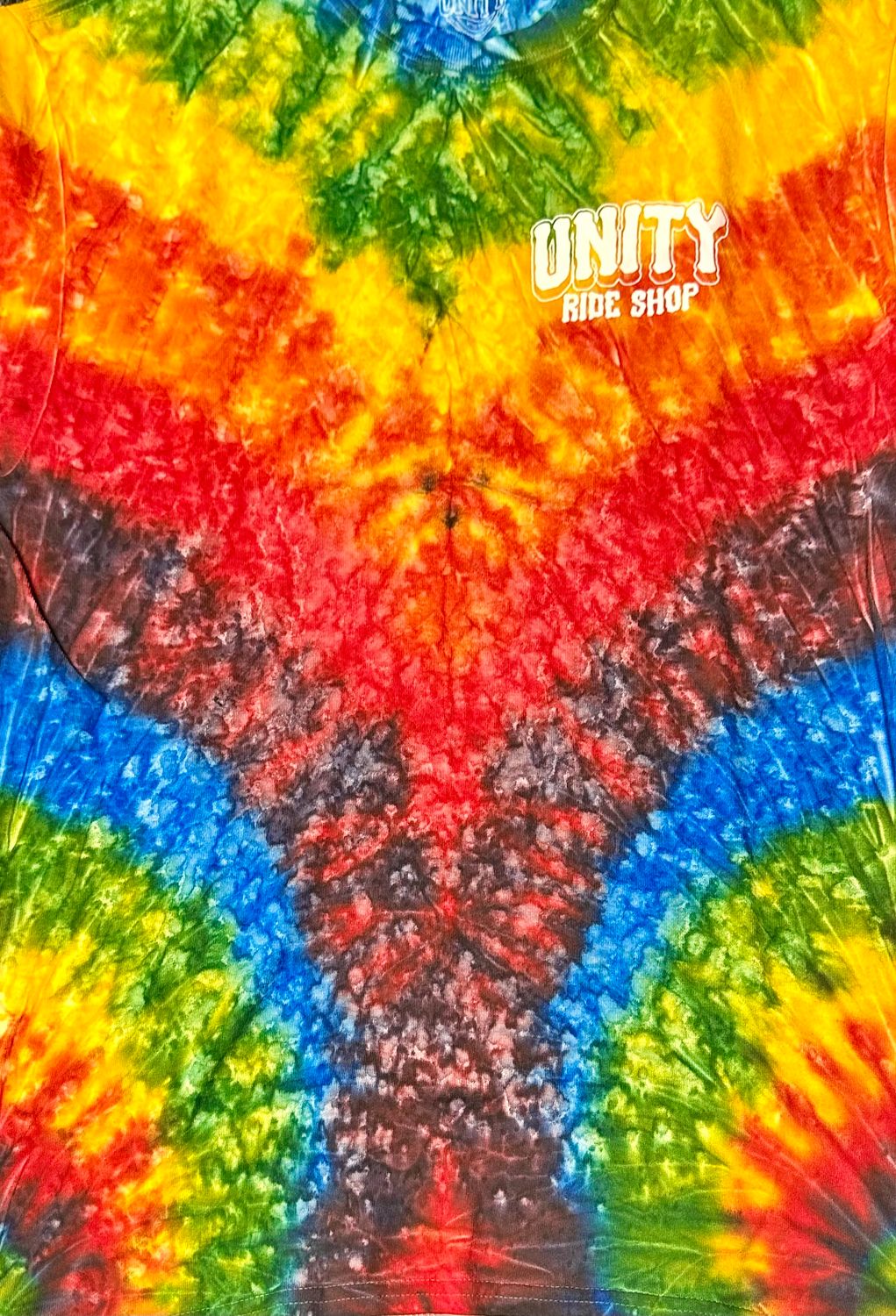 Unity Bar Spin Tie Dye T Shirt Woodstock  