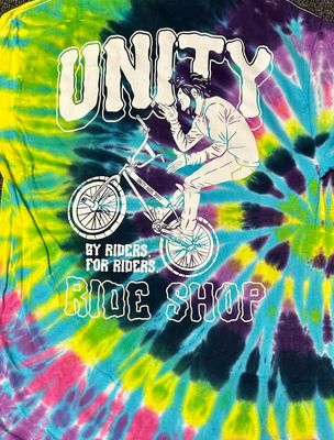 Unity Bar Spin Tie Dye T Shirt Flashback 