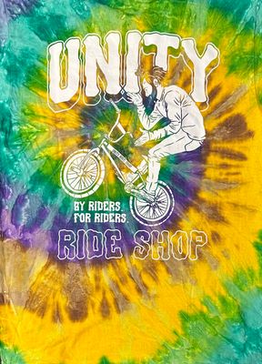 Unity Bar Spin Tie Dye T Shirt Mardi Gras  