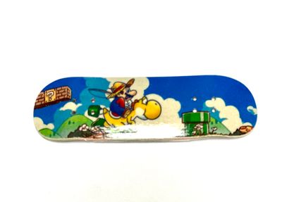 Boardkennel Fingerboard Deck Mario on Yoshi 29mm Popsicle