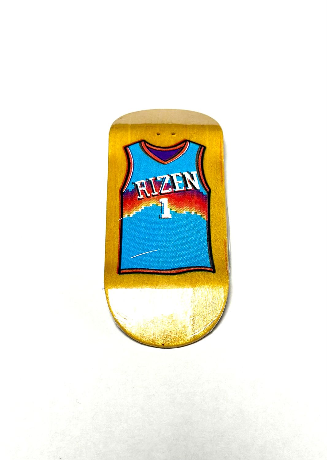 Rizen Fingerboard Deck Rizen Jersey Blue/ Yellow 40mm Popsicle