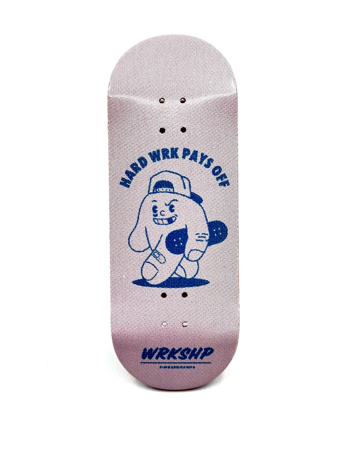 Wrkshp Fingerboards Deck Mascot Logo 