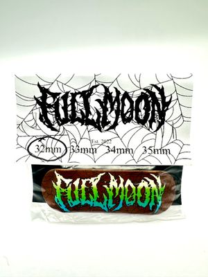 Full Moon Fingerboards Full Moon Logo Green Natural Ply  