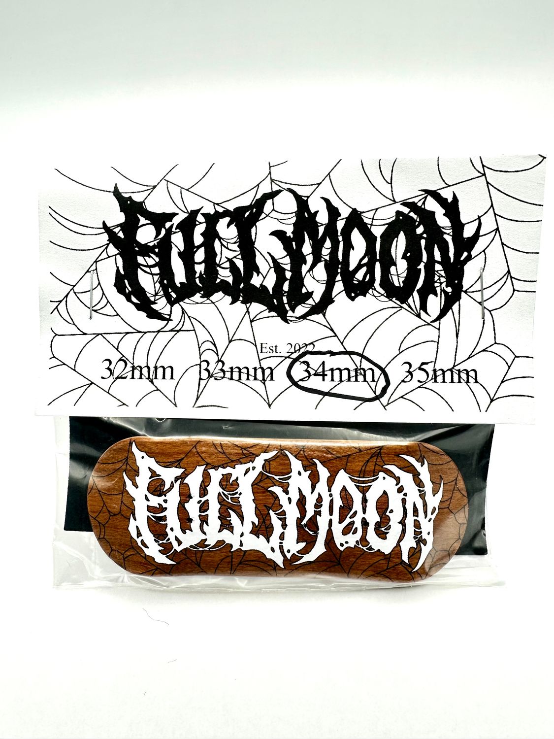 Full Moon Fingerboards Full Moon Logo White Natural Ply  