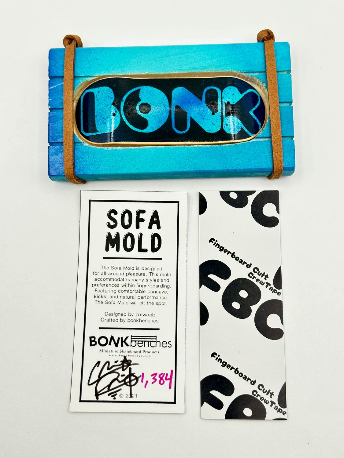 Bonk Benches Custom Sofa Mold Fingerboard Deck #1384 34mm