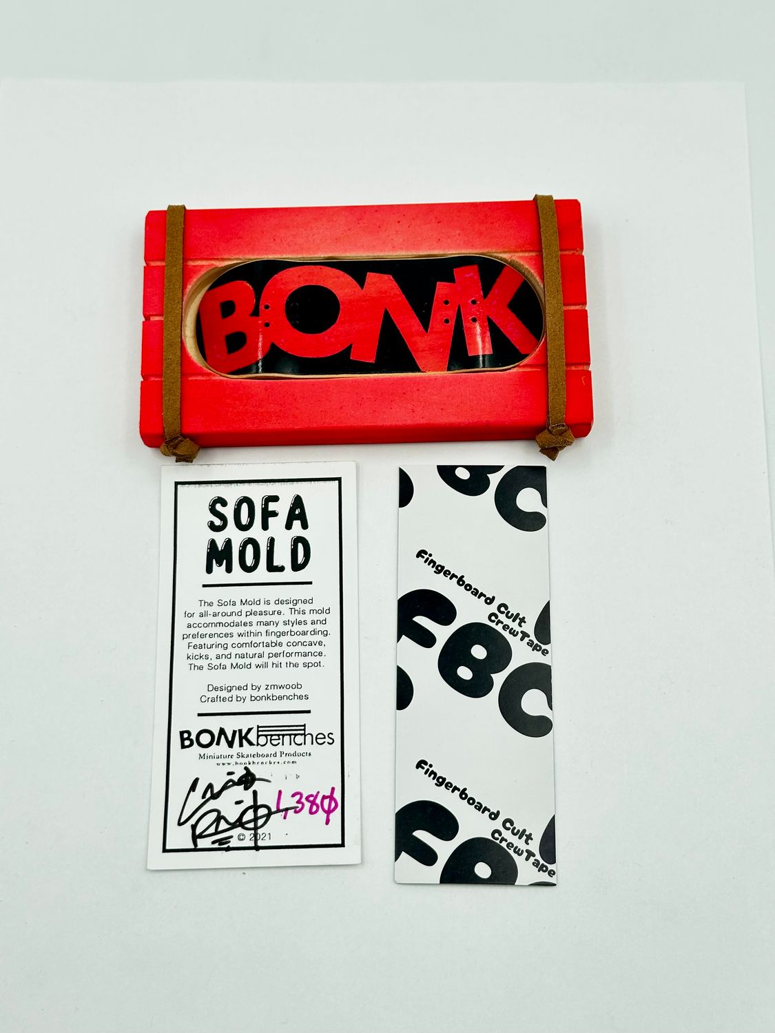 Bonk Benches Custom Sofa Mold Fingerboard Deck #1380 34mm