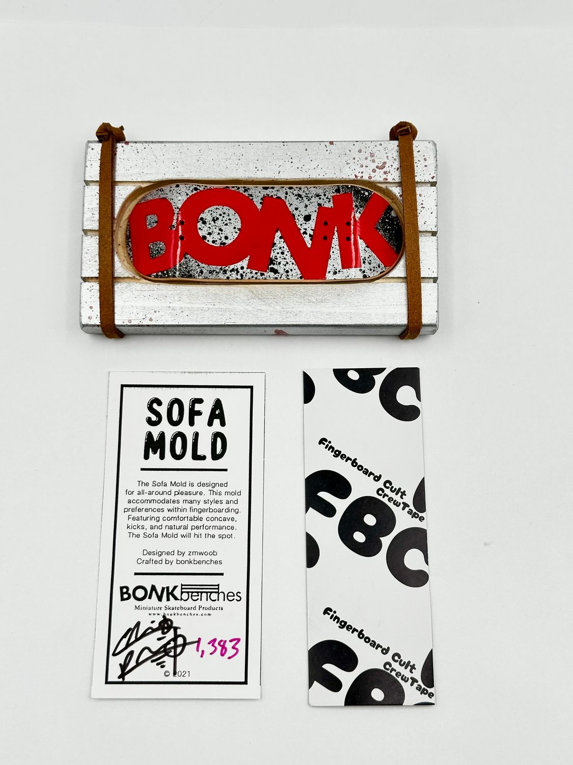 Bonk Benches Custom Sofa Mold Fingerboard Deck #1383 34mm