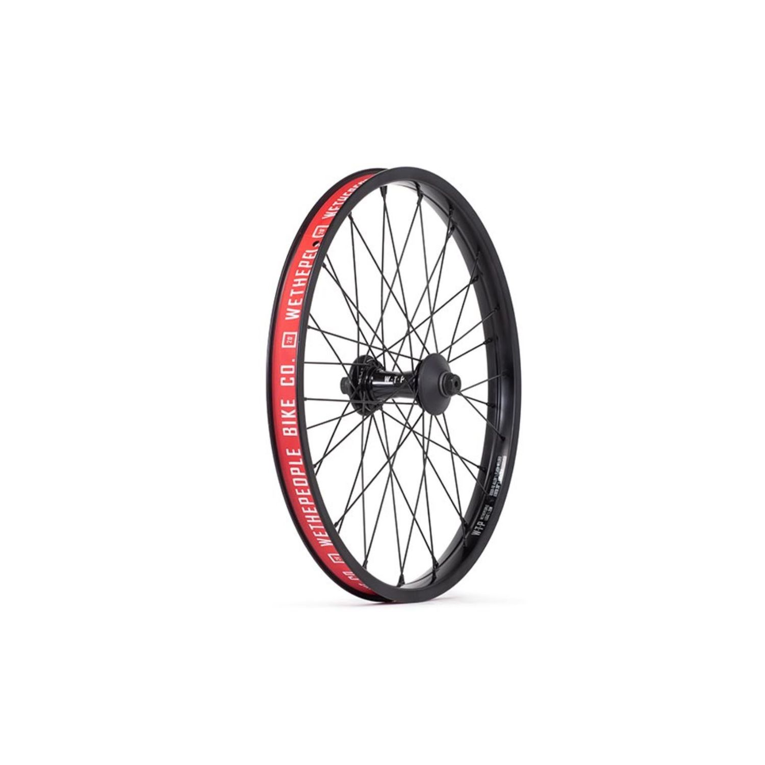 We The People Helix Front Wheel - 20 3/8 x 100mm Rim Brake Black Clincher
