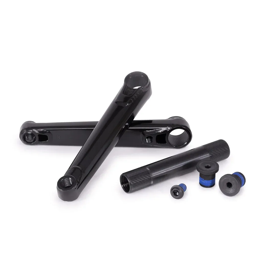 Eclat Onyx Black Crankset Bolt Drive 24mm 165mm RHD/LHD No Bottom Bracket Black