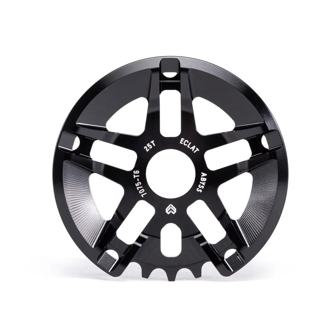 Eclat Abyss Guarded Sprocket , Size: 25t, Color: Black