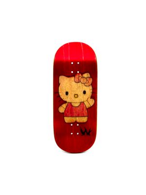 Workers FB Fingerboard Deck Hello Kitty Red 36mm Street Shape