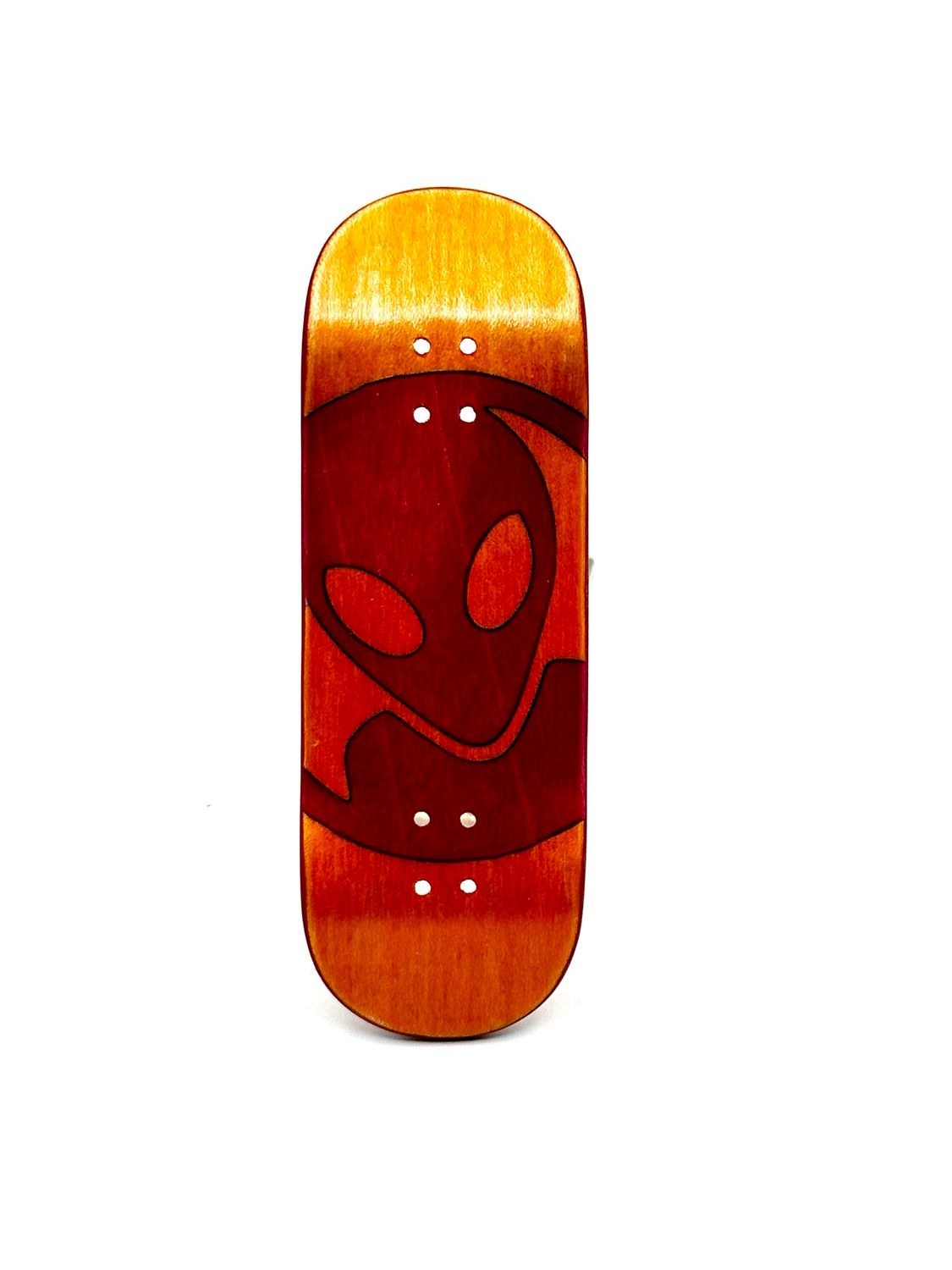 Workers FB FingerBoard Deck Alien Orange 32mm Popsicle Medium Shape
