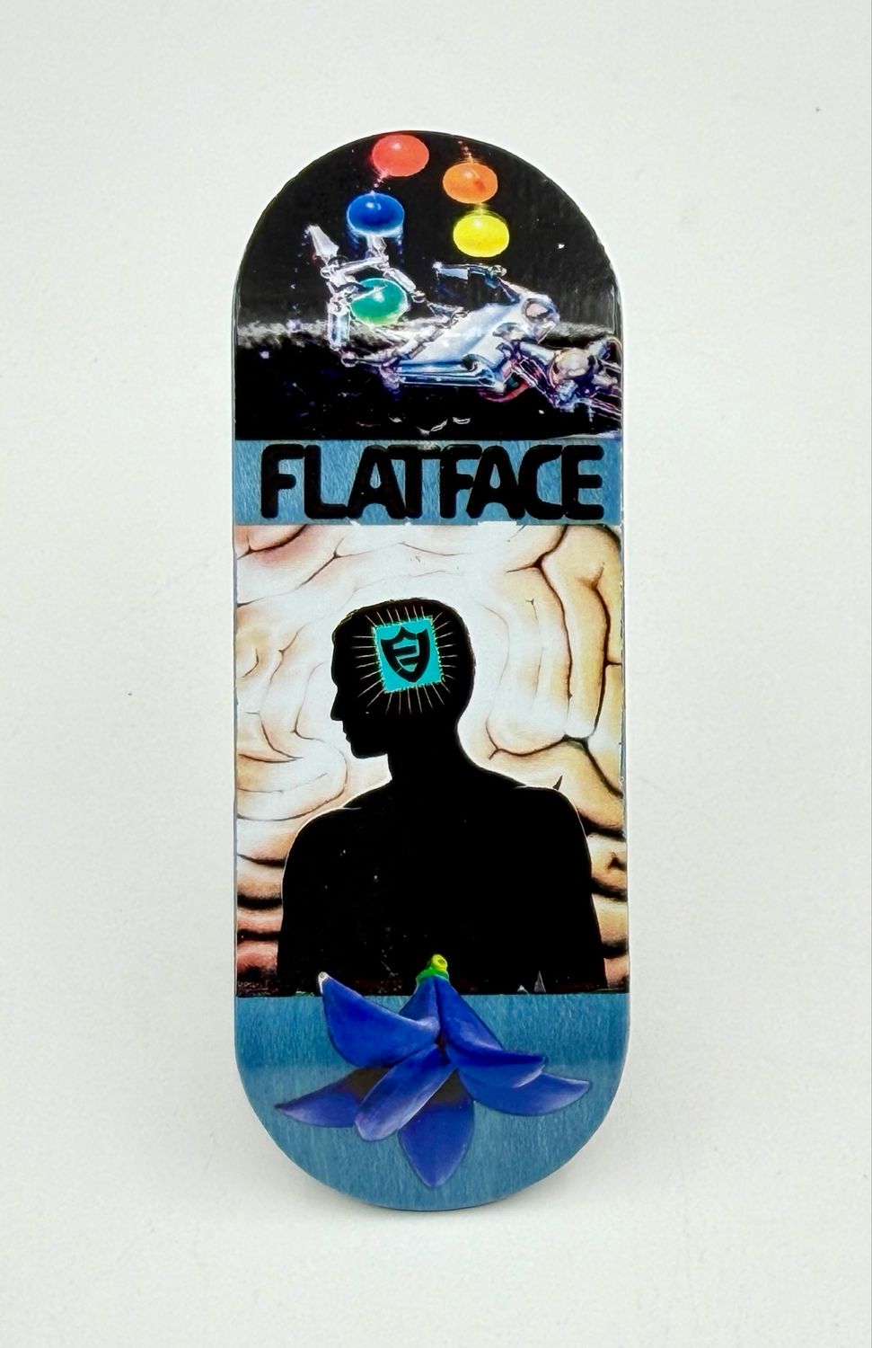FlatFace X Cowply - G16 33.6mm - Computer Time SE Fingerboard Deck