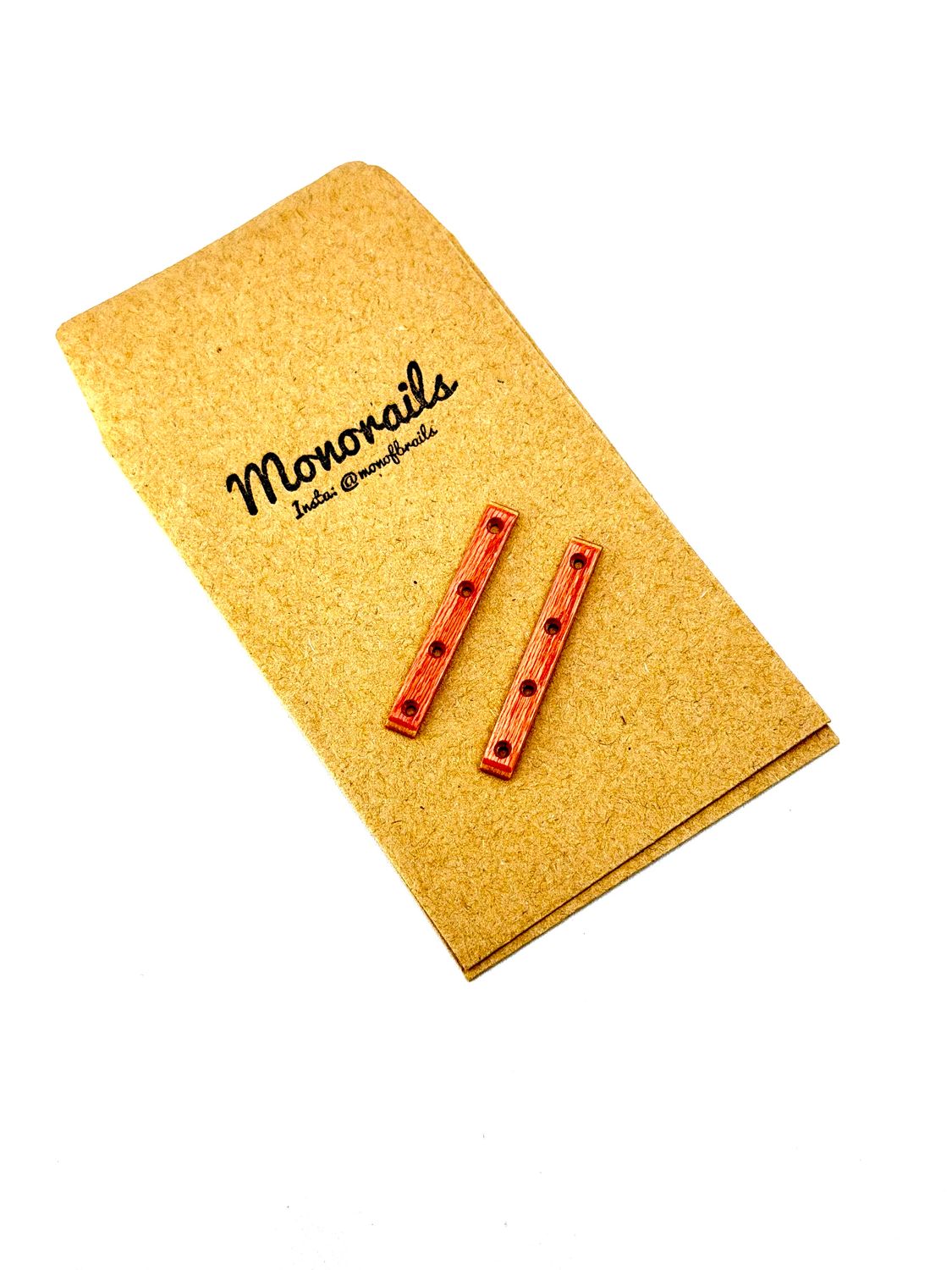 Monorails Wood Fingerboard Board Rail , Color: Pink Koto Screw On