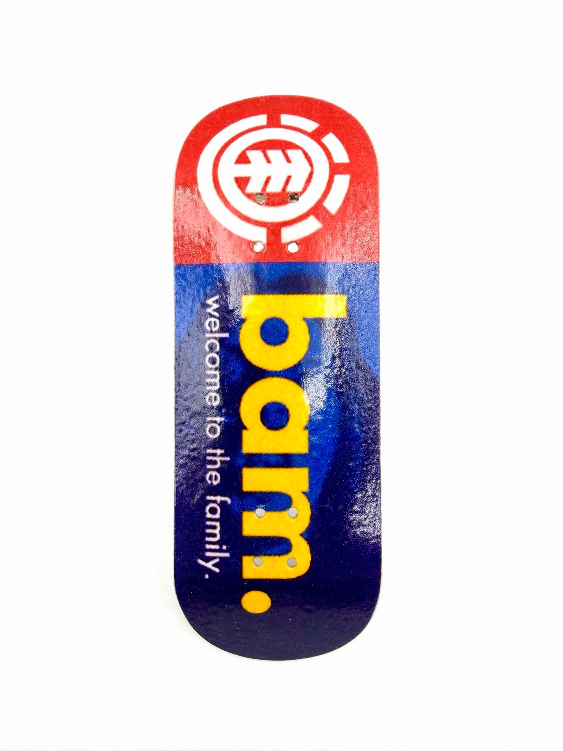 Boardkennel Fingerboard Deck Element Welcome to the Family Bam 34mm Popsicle