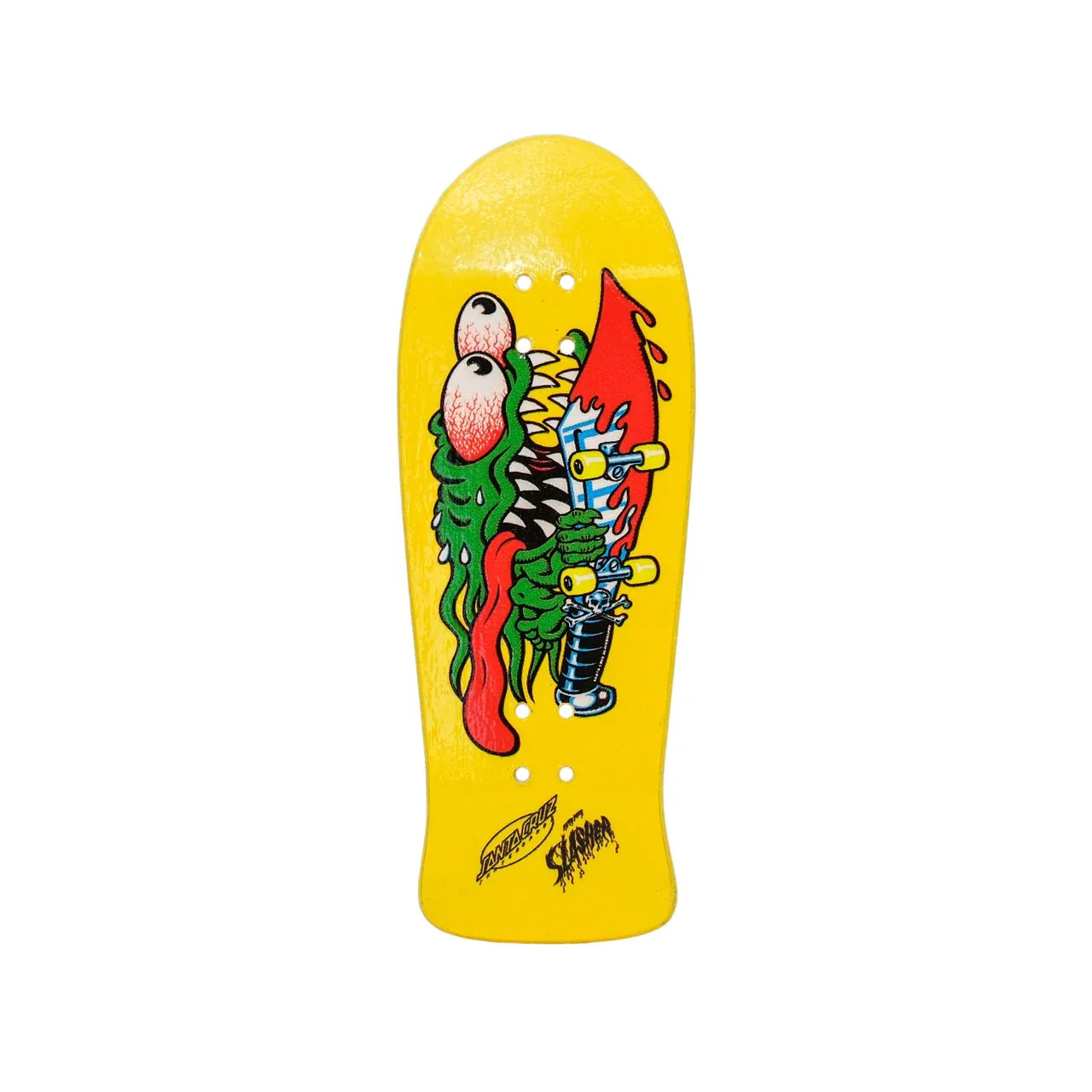 Joycult x Santa Cruz Fingerboard Deck Meek Slasher Yellow Reissue 36MM