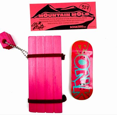 Bonk Benches Mountain Mold Fingerboard Deck #327 34mm