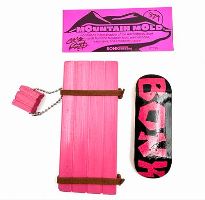 Bonk Benches Mountain Mold Fingerboard Deck #329 34mm