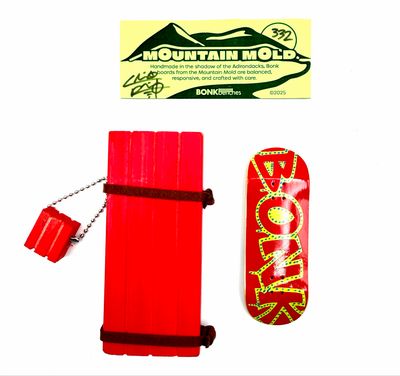 Bonk Benches Mountain Mold Fingerboard Deck #332 34mm