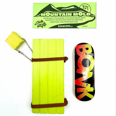 Bonk Benches Mountain Mold Fingerboard Deck #321 32mm