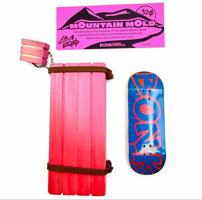 Bonk Benches Mountain Mold Fingerboard Deck #320 34mm