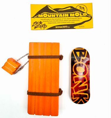 Bonk Benches Mountain Mold Fingerboard Deck #319 32mm