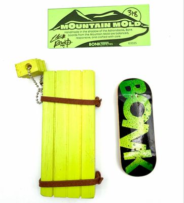 Bonk Benches Mountain Mold Fingerboard Deck #318 34mm
