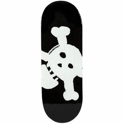 Blackriver Fingerboard Deck- New Skull White 33.3mm Medium Concave