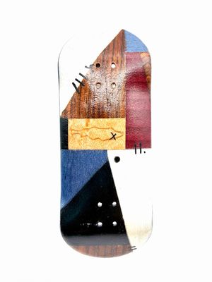 CoD Fingerboard Deck #4 Split Ply 36mm Diesel Fish Mold
