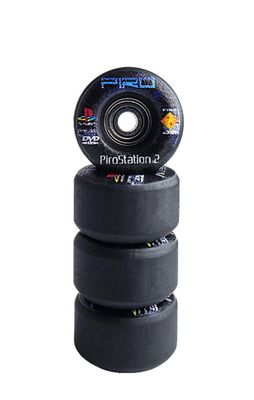 PIRO Performance Fingerboard Wheels Real Wear Graphic  Pirostation Black