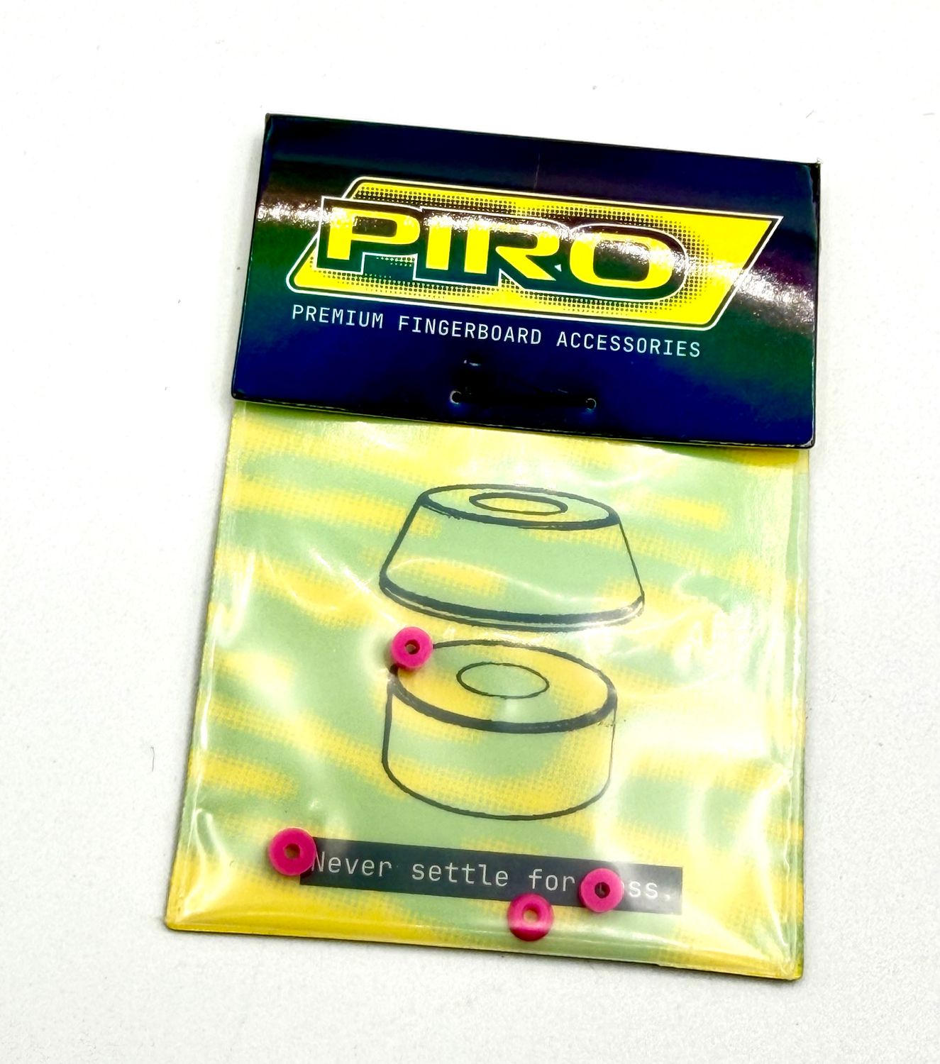 Piro Fingerboard Bushing Standard Shape Medium, Color: Bubble Gum Pink