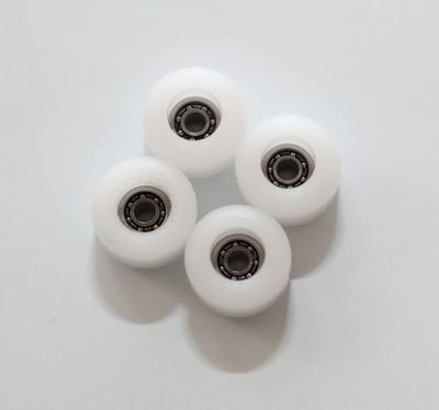 FlatFace G9 Dual Bearing Open Bearing  Fingerboard Wheels White