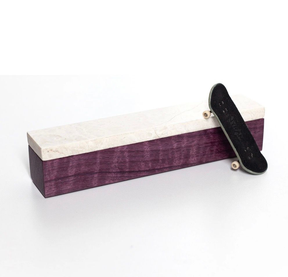 Tiny Ramp Co. Stone Ledge , Color: Purple Heart Base, Size: White Marble