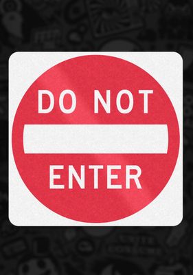 Tiny Ramp Co. Do Not Enter - Reflective Sign