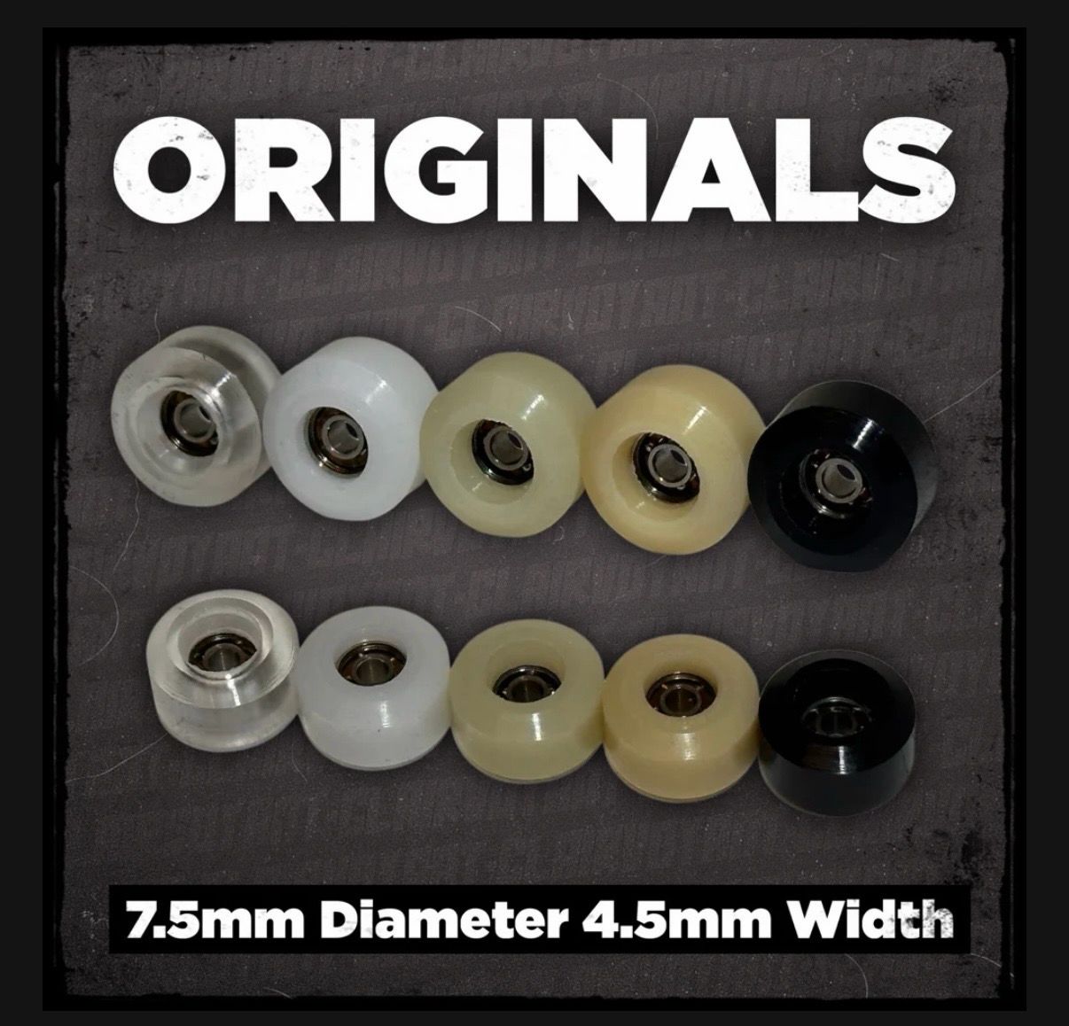 Clairvoyant Fingerboard Wheels The Originals 7.5mm 65D