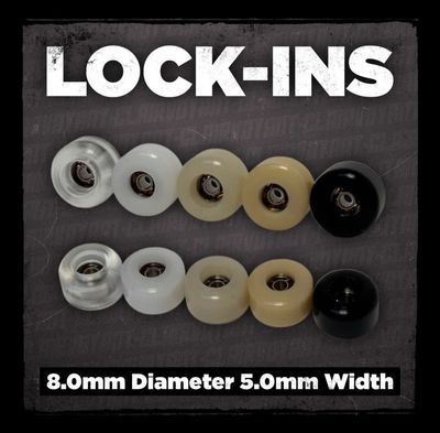 Clairvoyant Fingerboard Wheels Lock Ins 8mm 65D