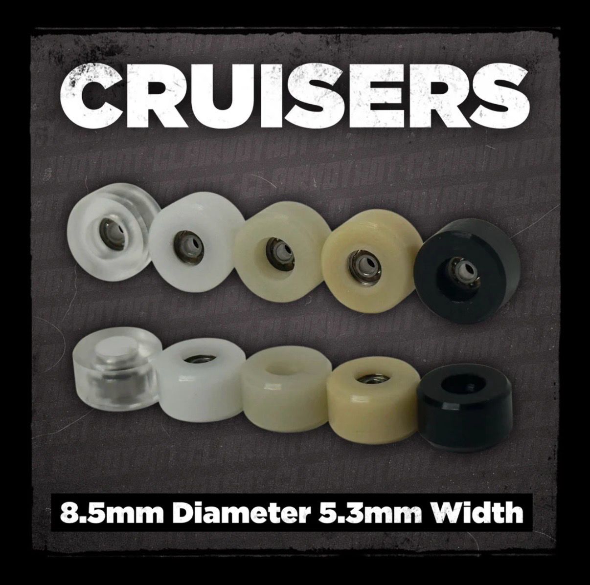 Clairvoyant Fingerboard Wheels Cruisers 8.5mm 65D