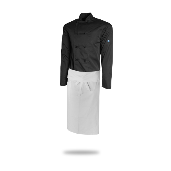 Tapered Apron - White