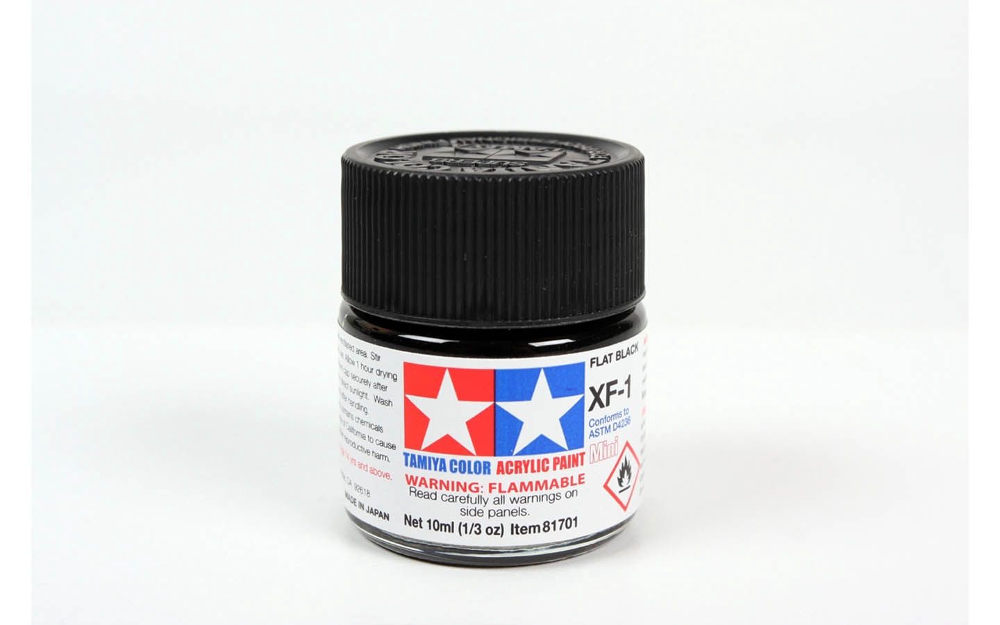 XF1 Flat Black 10ml - 81701 Timiya - Tamiya