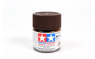 XF10 Flat Brown 23ml - 81310  - Tamiya