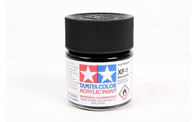 XF1 Flat Black 23ml - 81301  - Tamiya
