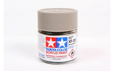 XF20 Flat Medium Grey 23ml - 81320  - Tamiya